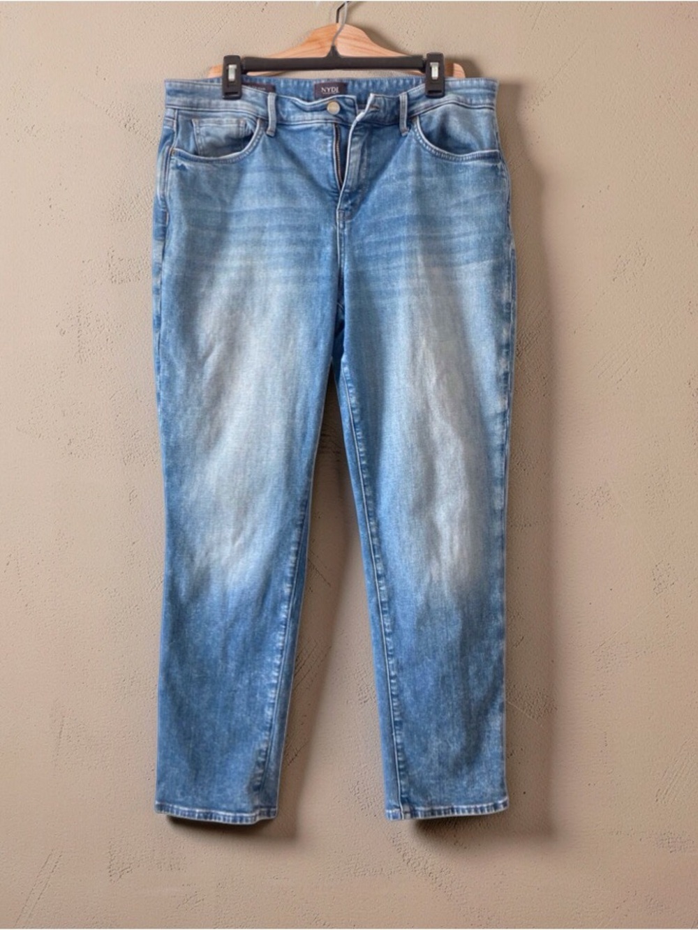 NYDJ Quinta Girlfriend Jeans Lift Tuck Medium Wash Women’s 14